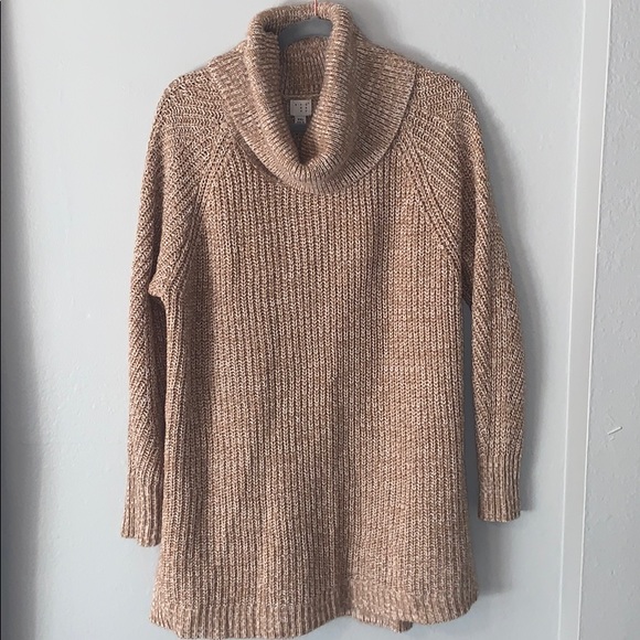 A new day tan cowl turtleneck sweater dress xxl - Picture 1 of 5